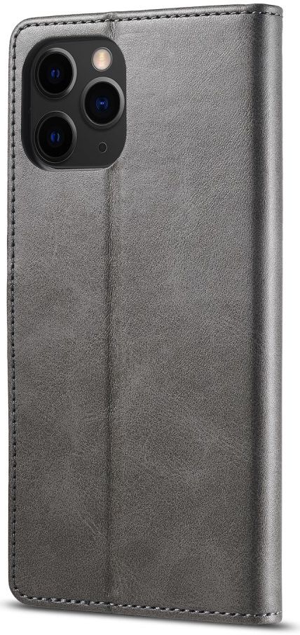 LC.IMEEKE Apple iPhone 12 Mini Hoesje Portemonnee Book Case Grijs afbeelding 2