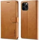 LC.IMEEKE Apple iPhone 12 Mini Hoesje Portemonnee Book Case Bruin afbeelding 4