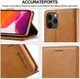 LC.IMEEKE Apple iPhone 12 Mini Hoesje Portemonnee Book Case Bruin afbeelding 11