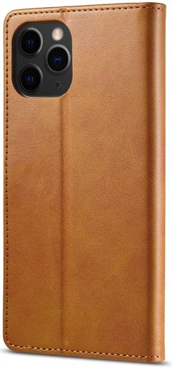 LC.IMEEKE Apple iPhone 12 Mini Hoesje Portemonnee Book Case Bruin afbeelding 2