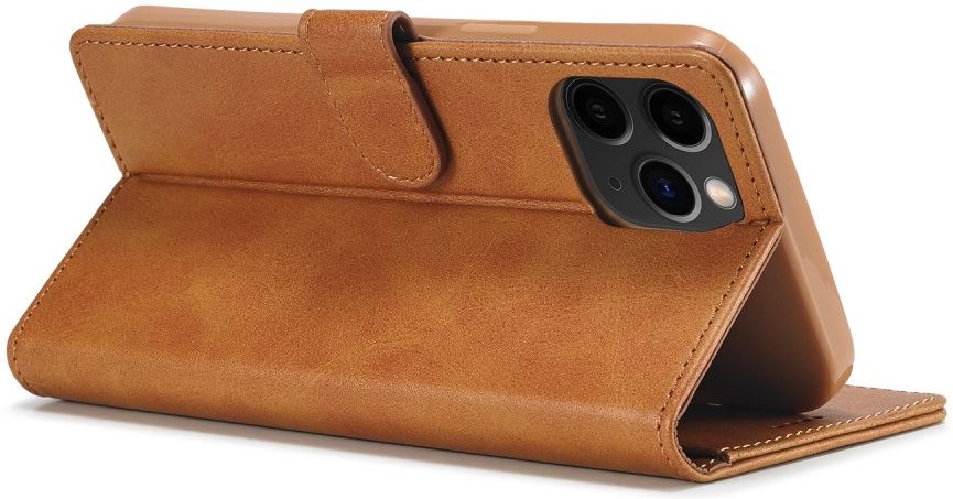 LC.IMEEKE Apple iPhone 12 Mini Hoesje Portemonnee Book Case Bruin afbeelding 6