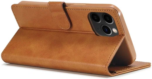 LC.IMEEKE Apple iPhone 12 Mini Hoesje Portemonnee Book Case Bruin afbeelding 6