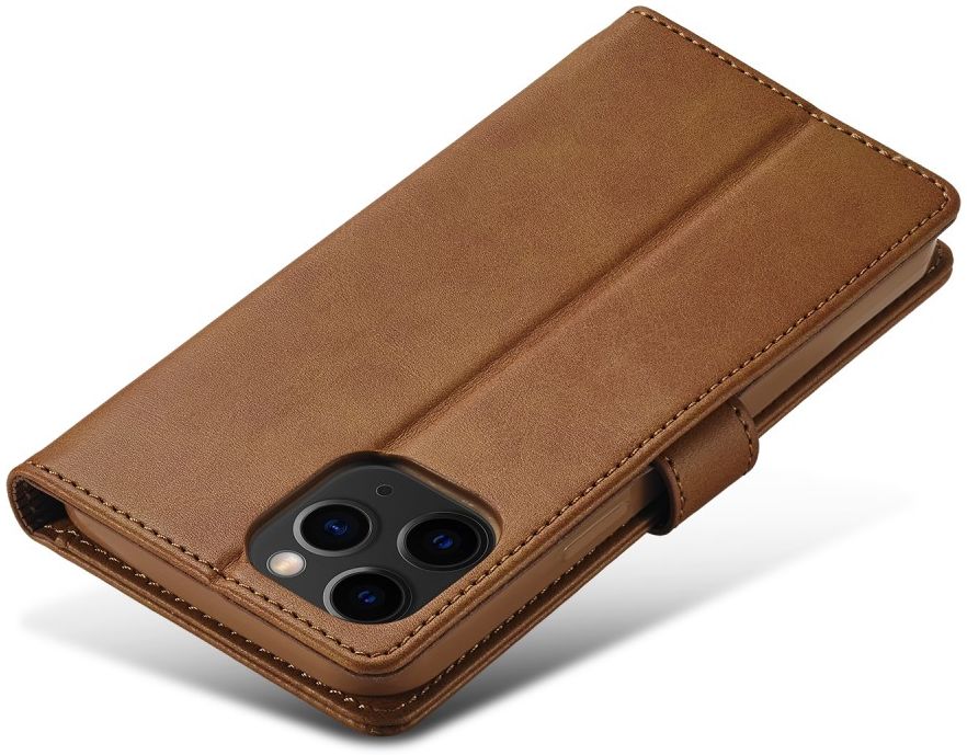 LC.IMEEKE Apple iPhone 12 Mini Hoesje Portemonnee Book Case Bruin afbeelding 7