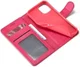 LC.IMEEKE Apple iPhone 12 / 12 Pro Hoesje Portemonnee Book Case Rood afbeelding 6