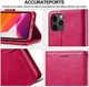 LC.IMEEKE Apple iPhone 12 / 12 Pro Hoesje Portemonnee Book Case Rood afbeelding 14