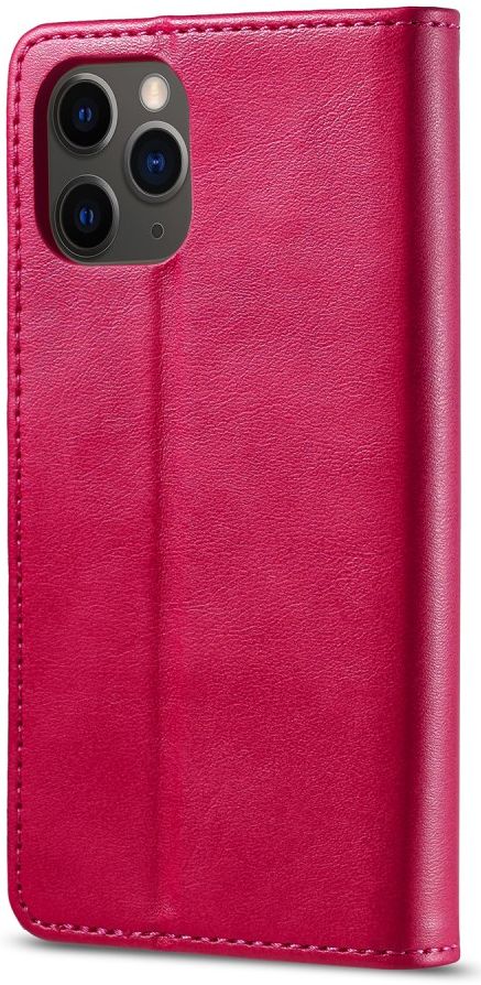 LC.IMEEKE Apple iPhone 12 / 12 Pro Hoesje Portemonnee Book Case Rood afbeelding 2