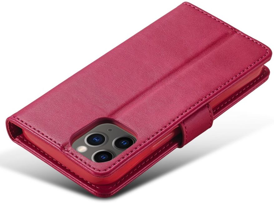 LC.IMEEKE Apple iPhone 12 / 12 Pro Hoesje Portemonnee Book Case Rood afbeelding 8