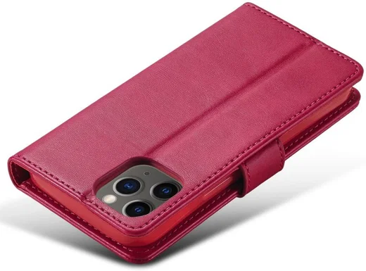 LC.IMEEKE Apple iPhone 12 / 12 Pro Hoesje Portemonnee Book Case Rood afbeelding 8