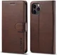 LC.IMEEKE Apple iPhone 12 / 12 Pro Hoesje Portemonnee Book Case Coffee afbeelding 9