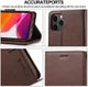 LC.IMEEKE Apple iPhone 12 / 12 Pro Hoesje Portemonnee Book Case Coffee afbeelding 14