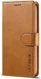 LC.IMEEKE Apple iPhone 12 / 12 Pro Hoesje Portemonnee Book Case Bruin afbeelding 2