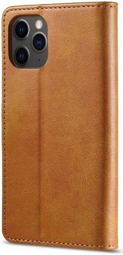 LC.IMEEKE Apple iPhone 12 / 12 Pro Hoesje Portemonnee Book Case Bruin afbeelding 8