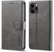 LC.IMEEKE Apple iPhone 12 Pro Max Hoesje Portemonnee Book Case Grijs afbeelding 4
