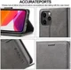 LC.IMEEKE Apple iPhone 12 Pro Max Hoesje Portemonnee Book Case Grijs afbeelding 12