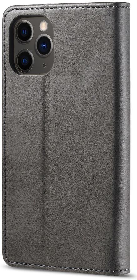 LC.IMEEKE Apple iPhone 12 Pro Max Hoesje Portemonnee Book Case Grijs afbeelding 2