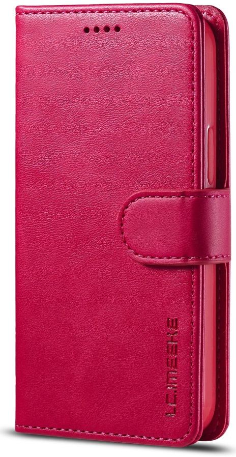 LC.IMEEKE Apple iPhone 12 Pro Max Hoesje Portemonnee Book Case Rood afbeelding 5