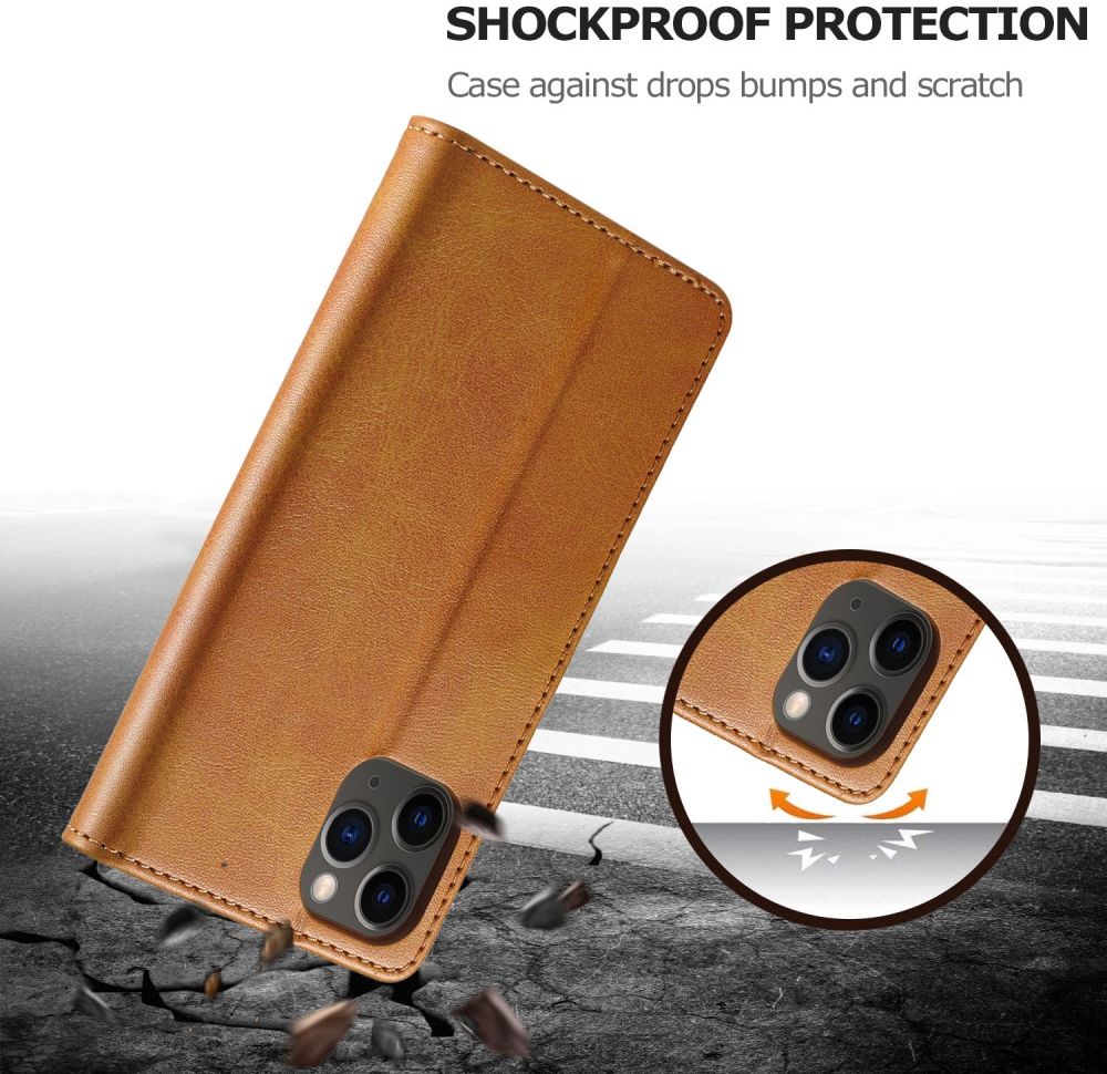 LC.IMEEKE Apple iPhone 12 Pro Max Hoesje Portemonnee Book Case Bruin afbeelding 13