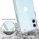 Apple iPhone 12 Mini Hoesje Hybride Armor Back Cover Transparant afbeelding 5