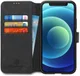 DG Ming Apple iPhone 12 Mini Hoesje Retro Wallet Book Case Zwart afbeelding 1
