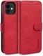 DG Ming Apple iPhone 12 Mini Hoesje Retro Wallet Book Case Rood afbeelding 2