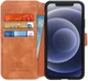 DG Ming Apple iPhone 12 / 12 Pro Hoesje Retro Wallet Book Case Bruin afbeelding 1