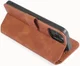 DG Ming Apple iPhone 12 / 12 Pro Hoesje Retro Wallet Book Case Bruin afbeelding 7