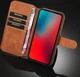 DG Ming Apple iPhone 12 Pro Max Hoesje Retro Wallet Book Case Bruin afbeelding 3