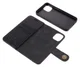 DG Ming iPhone 12 Mini Hoesje 2-in-1 Book Case en Back Cover Zwart afbeelding 11
