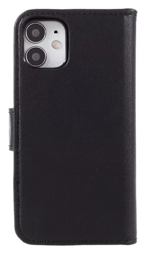 DG Ming iPhone 12 Mini Hoesje 2-in-1 Book Case en Back Cover Zwart afbeelding 2