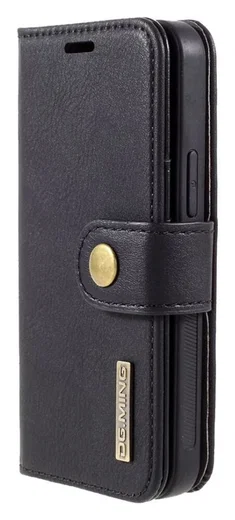 DG Ming iPhone 12 Mini Hoesje 2-in-1 Book Case en Back Cover Zwart afbeelding 4