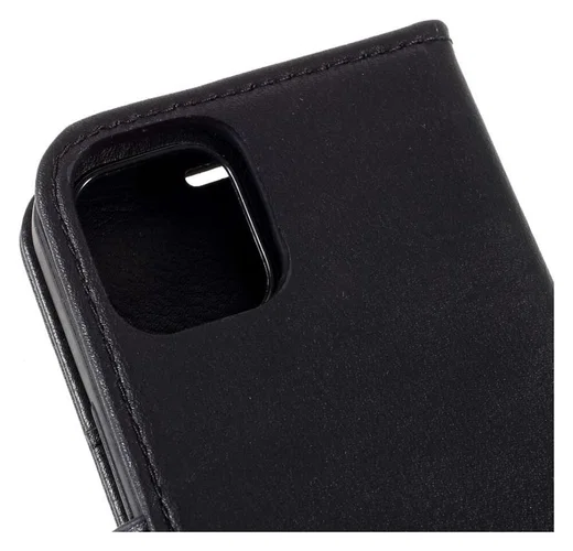 DG Ming iPhone 12 Mini Hoesje 2-in-1 Book Case en Back Cover Zwart afbeelding 5