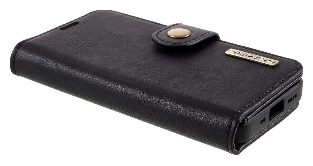 DG Ming iPhone 12 Mini Hoesje 2-in-1 Book Case en Back Cover Zwart afbeelding 6