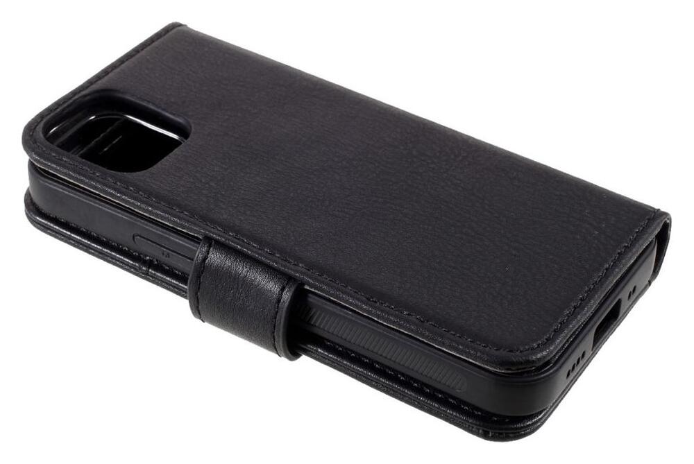 DG Ming iPhone 12 Mini Hoesje 2-in-1 Book Case en Back Cover Zwart afbeelding 8