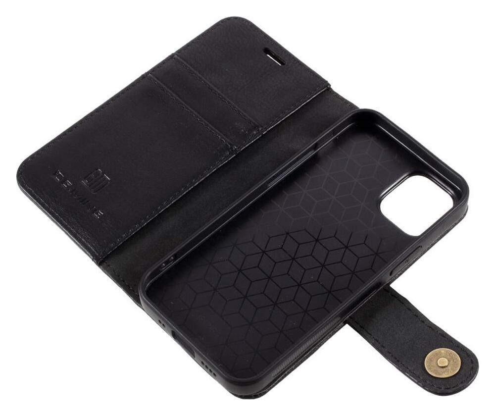 DG Ming iPhone 12 Mini Hoesje 2-in-1 Book Case en Back Cover Zwart afbeelding 10