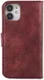 DG Ming iPhone 12 Mini Hoesje 2-in-1 Book Case en Back Cover Rood afbeelding 4