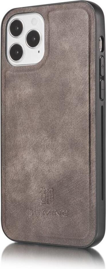 DG Ming iPhone 12 / 12 Pro Hoesje 2-in-1 Book Case en Back Cover Grijs afbeelding 7