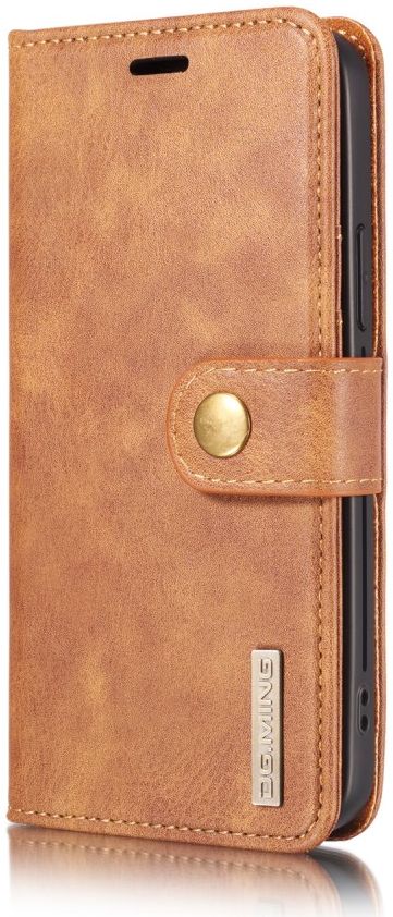 DG Ming iPhone 12 Pro Max Hoesje 2-in-1 Book Case en Back Cover Bruin afbeelding 6