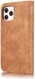 DG Ming iPhone 12 Pro Max Hoesje 2-in-1 Book Case en Back Cover Bruin afbeelding 7