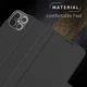 Apple iPhone 12 Mini Hoesje Kunstlederen Book Case Zwart afbeelding 9