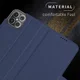 Apple iPhone 12 Mini Hoesje Kunstlederen Book Case Blauw afbeelding 9