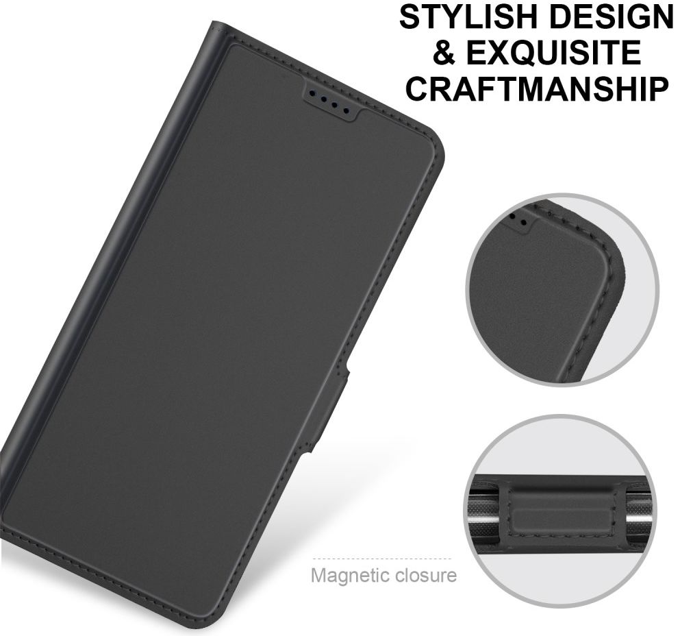 Apple iPhone 12 Pro Max Hoesje Portemonnee Book Case Zwart afbeelding 4