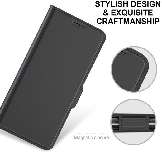 Apple iPhone 12 Pro Max Hoesje Portemonnee Book Case Zwart afbeelding 4