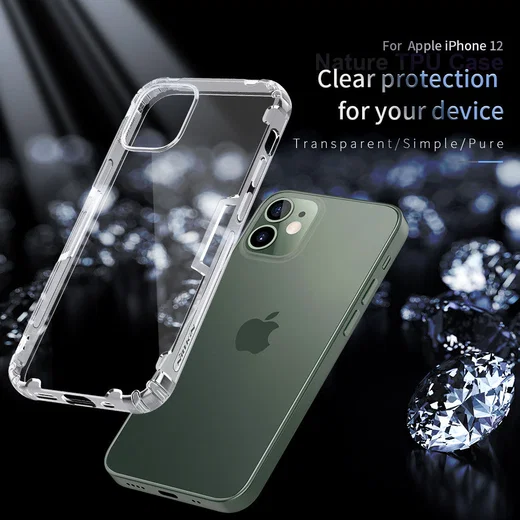 Nillkin Nature Apple iPhone 12 Mini Hoesje TPU Transparant/Wit afbeelding 4