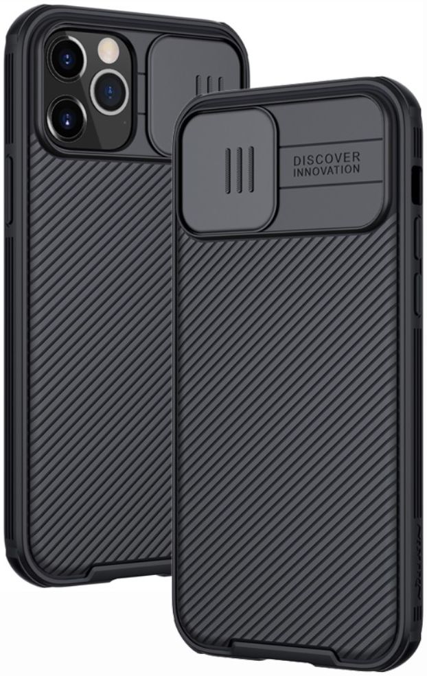Nillkin CamShield Apple iPhone 12 / 12 Pro Hoesje Camera Slider Zwart afbeelding 1