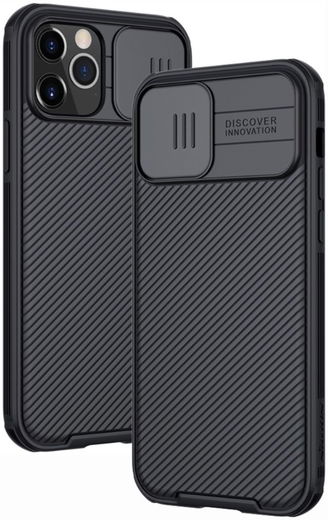 Nillkin CamShield Apple iPhone 12 / 12 Pro Hoesje Camera Slider Zwart afbeelding 1