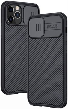 Nillkin CamShield Apple iPhone 12 / 12 Pro Hoesje Camera Slider Zwart
