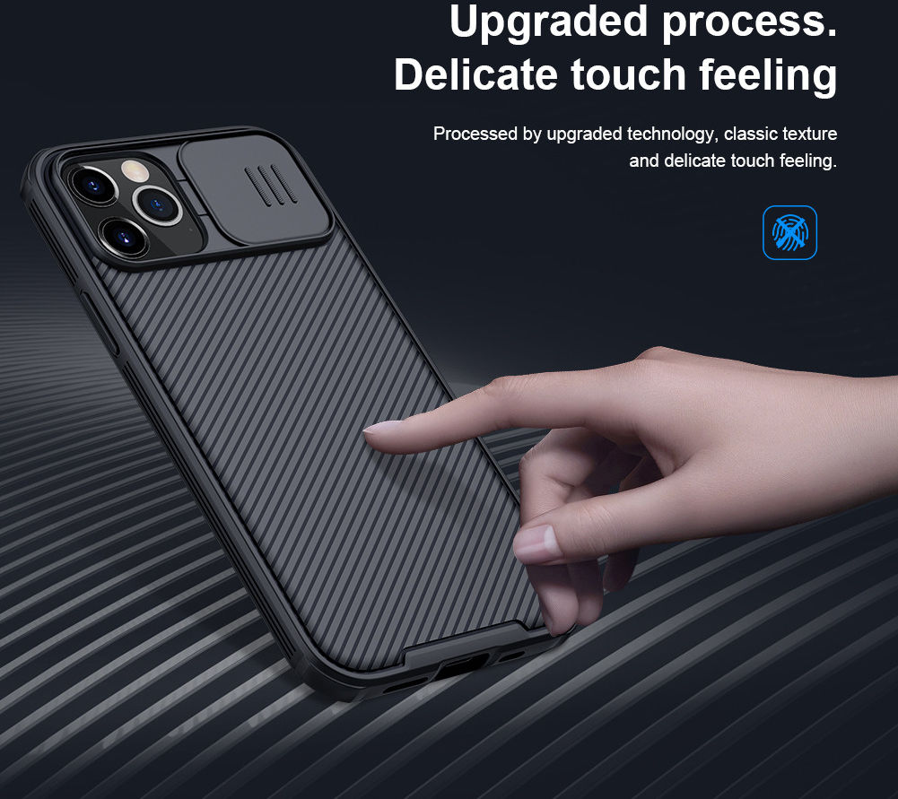 Nillkin CamShield Apple iPhone 12 / 12 Pro Hoesje Camera Slider Zwart afbeelding 10