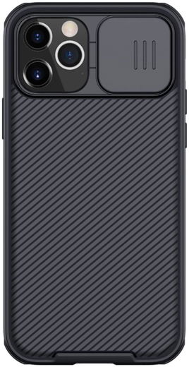 Nillkin CamShield Apple iPhone 12 / 12 Pro Hoesje Camera Slider Zwart afbeelding 2