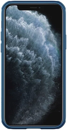 Nillkin CamShield Apple iPhone 12 / 12 Pro Hoesje Camera Slider Blauw afbeelding 4