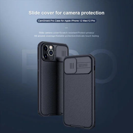 Nillkin CamShield Apple iPhone 12 / 12 Pro Hoesje Camera Slider Groen afbeelding 11